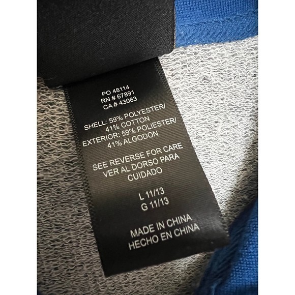 NFL Juniors Colts quarter zip gray/blue size L 11/13‎ - Picture 4 of 5